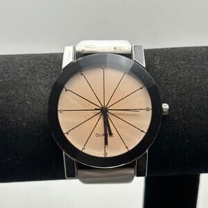 White & Black Men's Watch